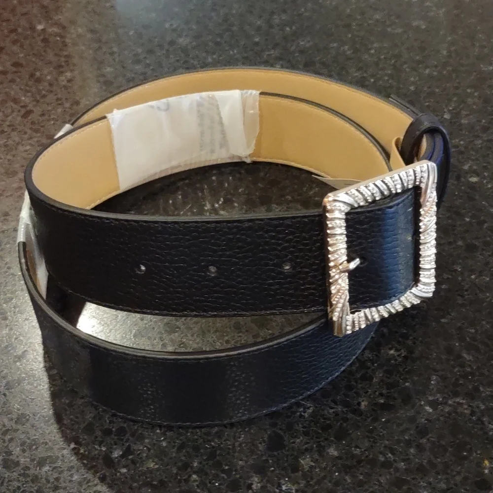 Talbots black leather